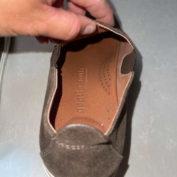 Gentle Souls Brown metallic Slip-On Sneakers GUC - Picture 9 of 9